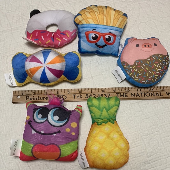 18 Food/Animal Printed Fabric Plushies - Picture 4 of 9